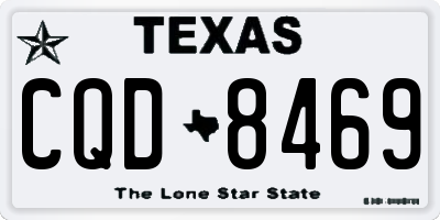 TX license plate CQD8469