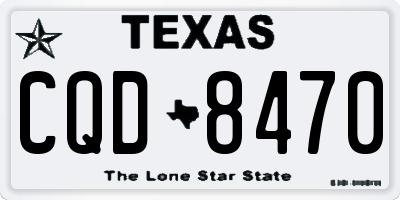 TX license plate CQD8470