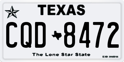 TX license plate CQD8472