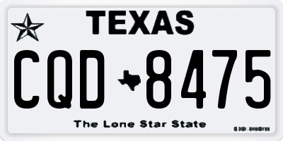 TX license plate CQD8475