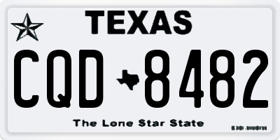 TX license plate CQD8482