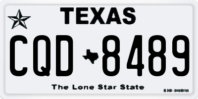TX license plate CQD8489