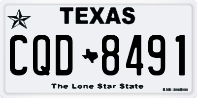 TX license plate CQD8491