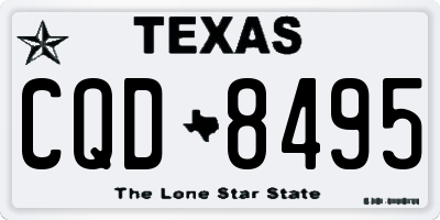 TX license plate CQD8495
