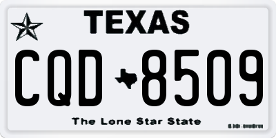 TX license plate CQD8509