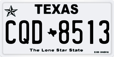TX license plate CQD8513