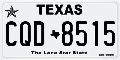 TX license plate CQD8515