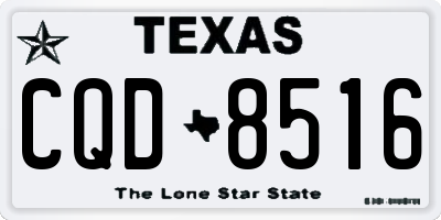 TX license plate CQD8516