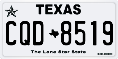 TX license plate CQD8519