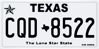 TX license plate CQD8522