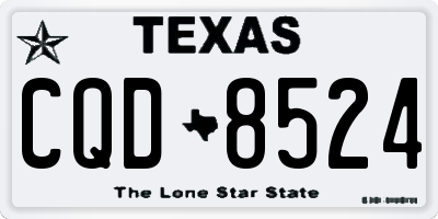 TX license plate CQD8524