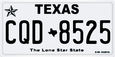 TX license plate CQD8525