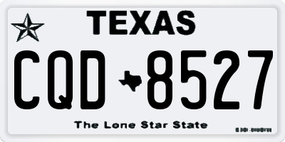 TX license plate CQD8527