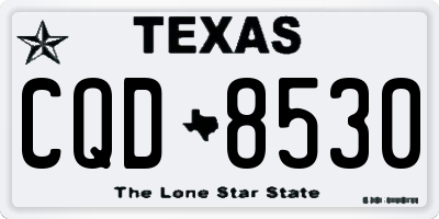TX license plate CQD8530