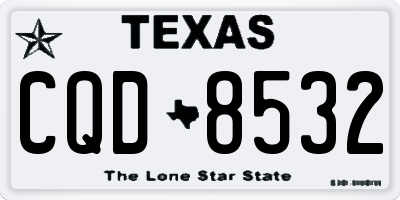 TX license plate CQD8532
