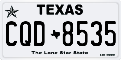 TX license plate CQD8535