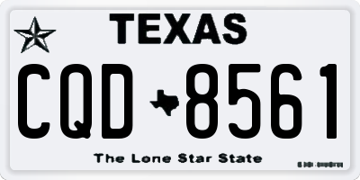 TX license plate CQD8561
