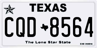 TX license plate CQD8564