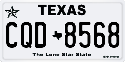 TX license plate CQD8568