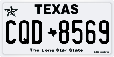 TX license plate CQD8569