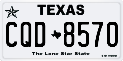 TX license plate CQD8570