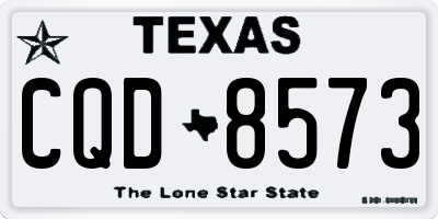 TX license plate CQD8573