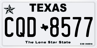 TX license plate CQD8577