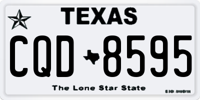 TX license plate CQD8595