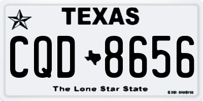 TX license plate CQD8656
