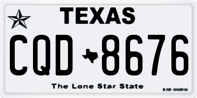 TX license plate CQD8676