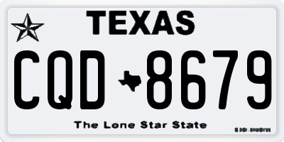 TX license plate CQD8679