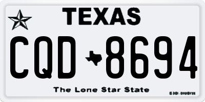 TX license plate CQD8694