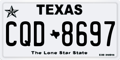 TX license plate CQD8697