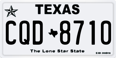 TX license plate CQD8710