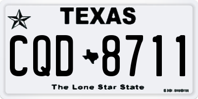 TX license plate CQD8711