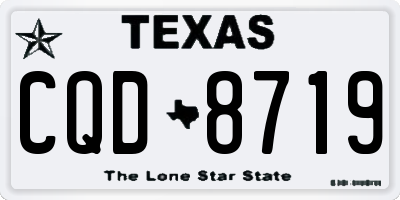 TX license plate CQD8719