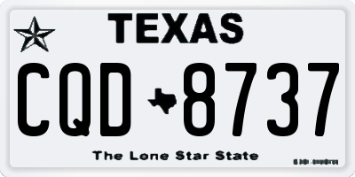 TX license plate CQD8737
