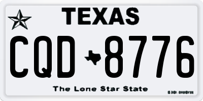 TX license plate CQD8776