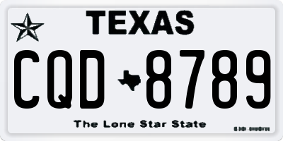 TX license plate CQD8789