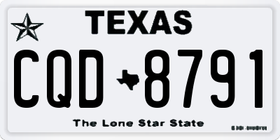 TX license plate CQD8791