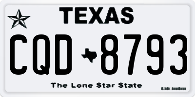 TX license plate CQD8793