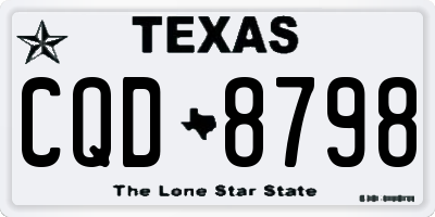 TX license plate CQD8798