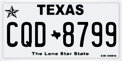 TX license plate CQD8799