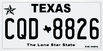 TX license plate CQD8826