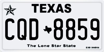 TX license plate CQD8859