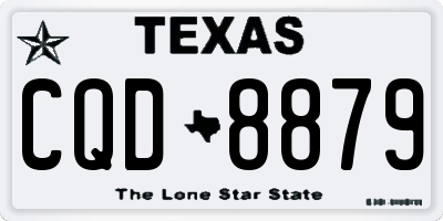 TX license plate CQD8879