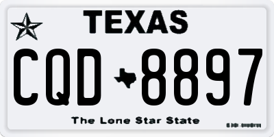 TX license plate CQD8897