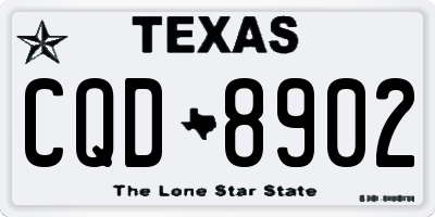 TX license plate CQD8902