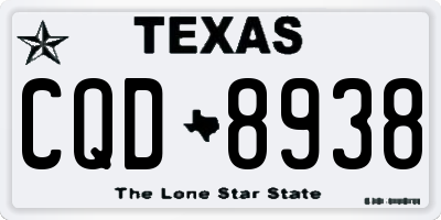 TX license plate CQD8938