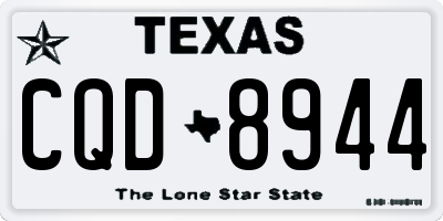 TX license plate CQD8944